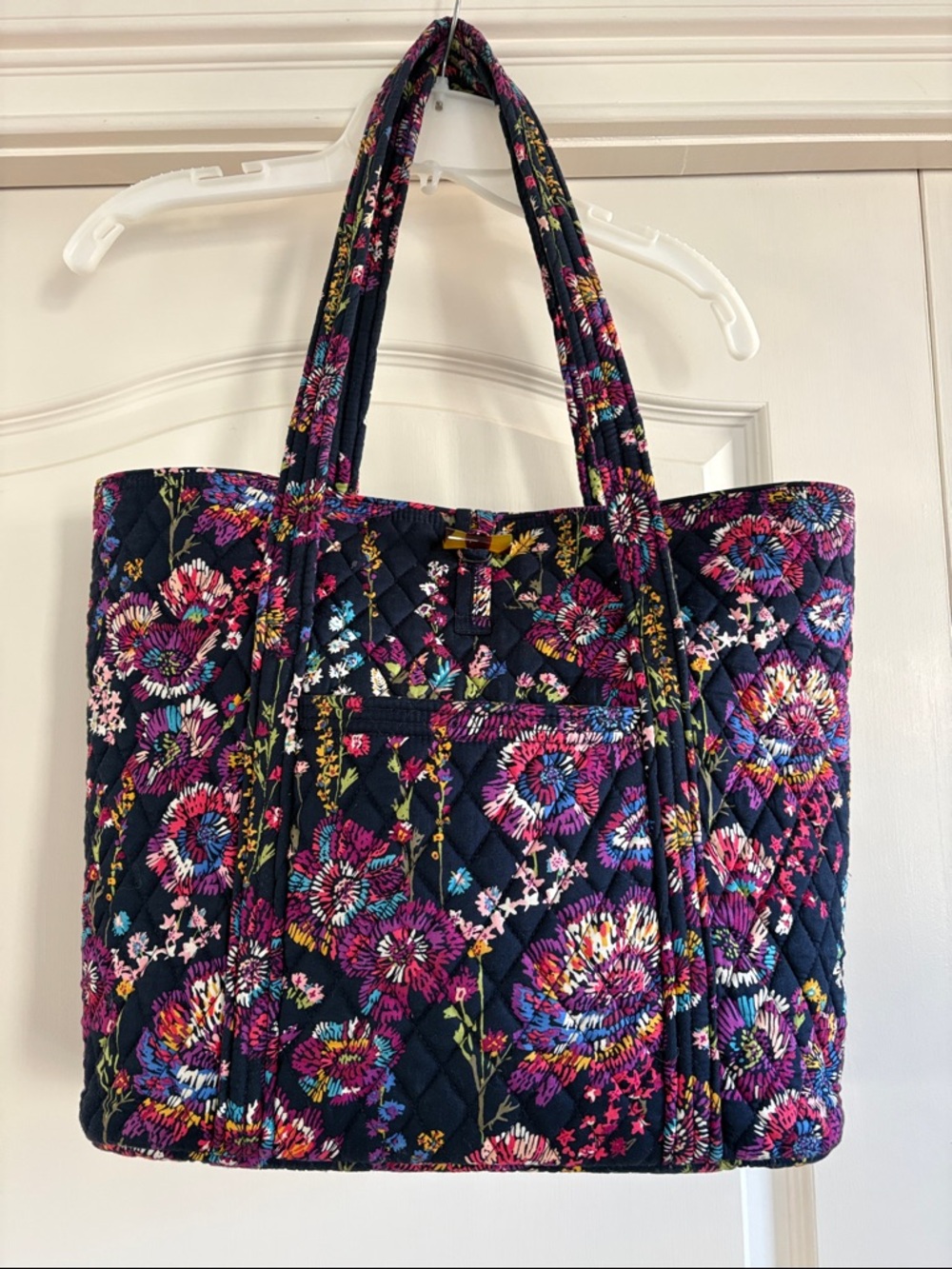 Vera Bradley Midnight Flowers Large Tote